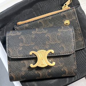 셀린느 트리오페 캔버스 컴팩트 월렛 10I652