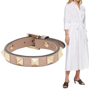 발렌티노 가라바니 락스터드 브레이슬릿 팔찌 페일 핑크 W2J0255 VIT P45