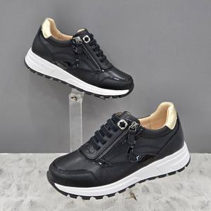 [탠디]여성 지퍼 포인트 캐주얼 스니커즈 X2HS50PY15 BLACK 1SD