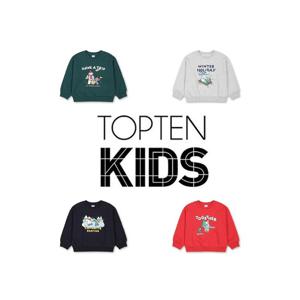 [탑텐키즈]MKG1TR3802 공용) 아홉시바니 홀리데이 플리스 스웨트셔츠