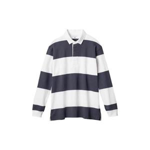 Uniqlo유니클로 x JW 앤더슨 오버사이즈 러거 스트라이프 폴로 셔츠 네이비   KR 477796-69