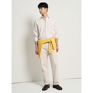 [빈폴멘] 약브러쉬드 트윌 솔리드 셔츠  아이보리 (BC6164C110)