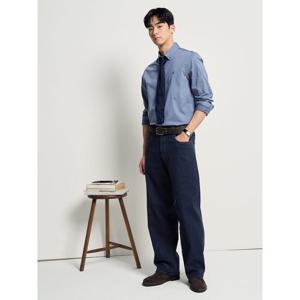 [빈폴멘] 약브러쉬드 트윌 솔리드 셔츠  블루 (BC6164C11P)