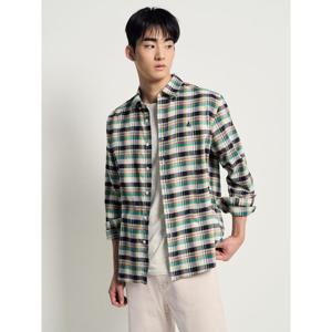 [빈폴멘] 컬러 포인트 체크 셔츠  네이비 (BC6164C31R)