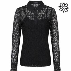 [세인트앤드류스][사 은품 증정] 여성 플로럴 레이스 카라 티셔츠 이너탑 821D1TO105