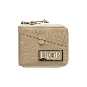 디올 바이 미스테리 랜치 지퍼 지갑 베이지 코듀라 나일론 2ESBC092MRN-H100