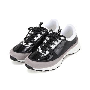 [26SS 신상] 바바라 소가죽 콤비 캐주얼 여성 스니커즈 4.5cm_BBJ162