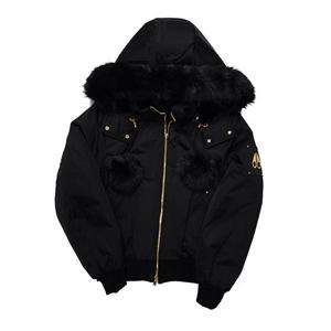 무스너클 골드 시리즈 오리지널 사틴 데비 여성 봄버 자켓 블랙 M35LB025G 292