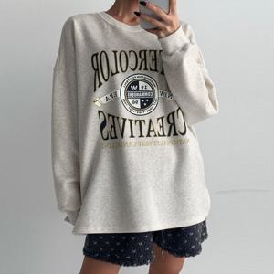 나야홍 / 빅사이즈 601 워터컬러옆트임맨투맨 DMCV967