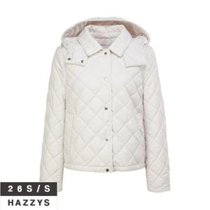 헤지스여성 HSJU6A102 후드 숏 퀼팅점퍼