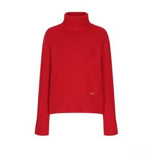 [올리브데올리브]로고자카드 양모 폴라넥 니트 (OK5WPB32-DG-EL)