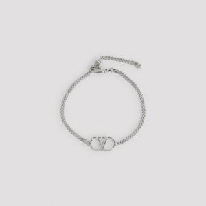 발렌티노 로고 어드저스터블 체인 링크 팔찌 8Y2J0AG4MET 172