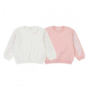 [아가방]로라프릴맨투맨티셔츠(IVORY,PINK) 01R131051
