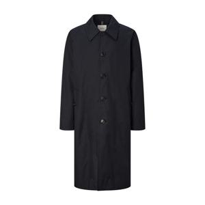 [헤지스]헤지스 네이비 단색 면혼방 코트 WHCO4C102N2