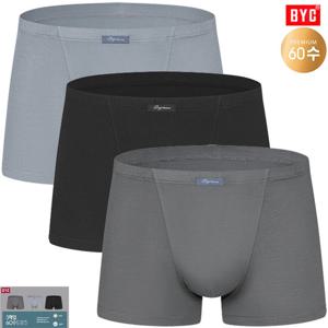 BYC60수면스판 인밴드 솔리드톤 드로즈3매입MNI5003