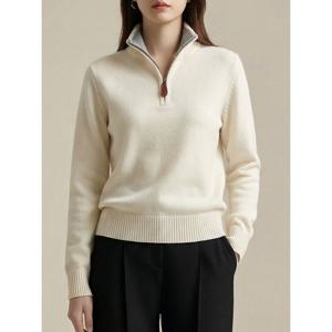 [예쎄](예쎄) 아노락 지퍼 하이넥 니트(S5WKN092A)