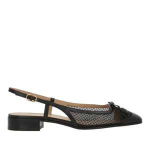 발렌티노 메쉬 가죽 태슬 보우 슬링백 8W2S0MH0 PDY0NO