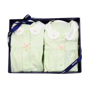 압소바 (아기선물)하꼬 내의 우주복 세트(2벌세트)(24년봄신상) (1AZ110605)