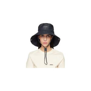 쟈크뮈스 버킷햇 네이비 라 크루아제르 더 드 님 데님 버킷햇 261553F015001