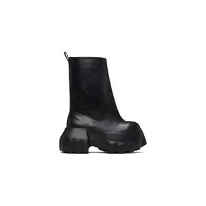 릭오웬스 첼시부츠 블랙 템플 플레어 핏 메가 트랙터 부츠 261232M223015