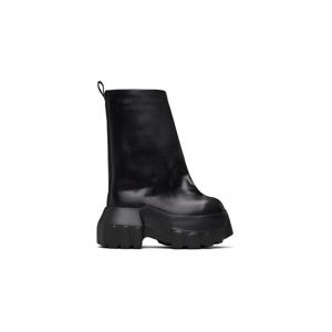 릭오웬스 첼시부츠 블랙 템플 플레어 핏 메가 트랙터 부츠 261232M223016