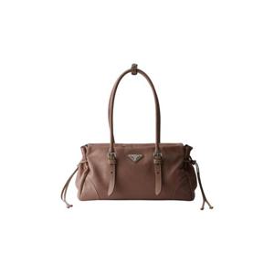 프라다 보니 미디움 앤틱 레더 토트백 체스트넛 브라운 1BG628-2HF2-F0042