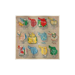 에르메스 뚜 앙 셀 스카프 90 블랑 그리 멀티꼴로르 H004204S03