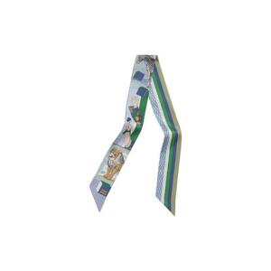 에르메스 그랜드 씨어터 누보 트윌리 블루 글라시에 베르 블랑 H063761S23