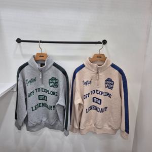 [지프키즈]배색 테이프 반넥 맨투맨 KR1TSU818