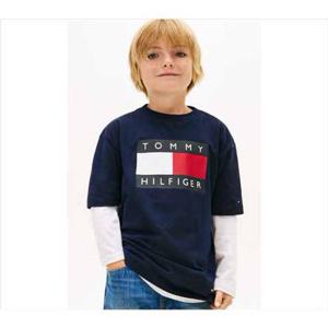 [타미힐피거칠드런] 헤리티지 빈티지 플래그 티셔츠 T42G0KKO400BT11 (3컬러)
