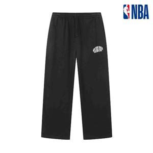 NBA  여성 레터링 와이드 스웨트 팬츠 261TP721 블랙