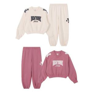 NBA 키즈 NYK 팀 크롭 오버핏 맨투맨 팬츠세트(K253TS650TP650P)