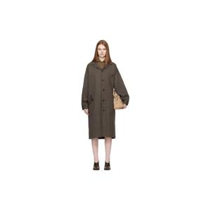 25 FW 요지야마모토 여성 카키 5포켓 코트 261731F059002
