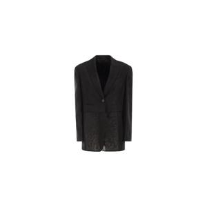 25 FW Brunello Cucinelli transparent insert single breasted blazer MH1267181C101 TP449343728