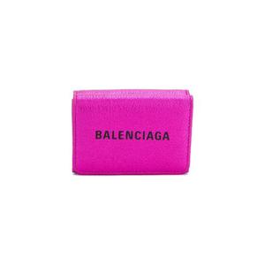 25 FW 발렌시아가 로고 프린트 바이폴드 지갑 55192100R1N TP449375385