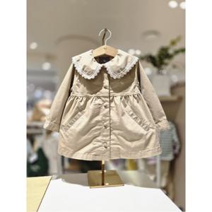 블루독베이비 10 26SS 신상(BE) 빅카라셔링트렌치코트 (14611910001)