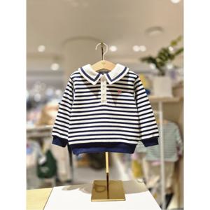 블루독베이비 10 26SS 신상(NY) 클래식STRIPE카라맨투맨 (4611933402)