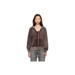 아크네 후드 버건디 집업 후디 261129F097001