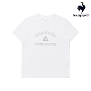 [르꼬끄] 남녀공용 레터 그래픽 르프레쉬 반팔티 QR123LRS22_OWT