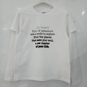 [에꼴리에][모다부평]빈티지 레터링 반팔 레이어드티/26A1457WT_