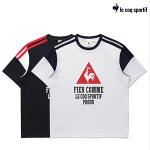 르꼬끄 [택가 59000원]공용 선데이 컬러블록 루즈핏 반팔티 QQ123LRS36_IJS2