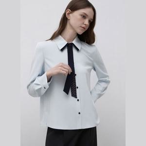 잇미샤 컬러 블록 타이 블라우스 ITQ2BBL710