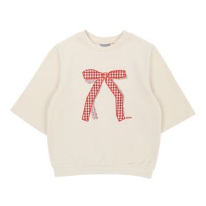 [빈]아이보리 7부 소매 티셔츠BZ52TS02IV