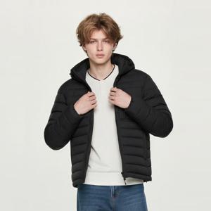 헤지스  25FW  남성 경량 후드 다운 점퍼 HZJU5D492BK