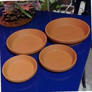 황토빛 토분화분받침 독일산(내경140/외경175mm)