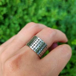 반야심경 불교반지 실버 링반지