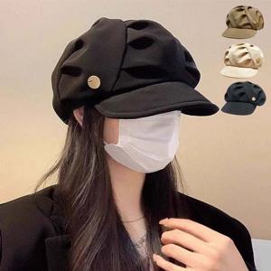 주름모자 여성용 팔각모 외출 아이템 겨울 깔끔한