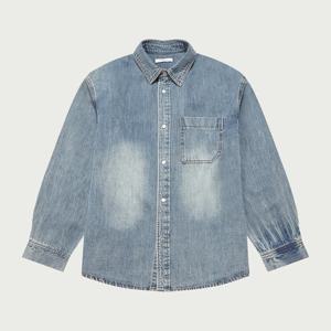 [행텐][행텐]공용 루즈핏 포켓 데님 셔츠_293(10560-020-211-10)