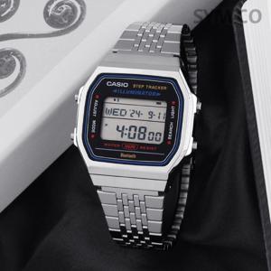 카시오 ABL-100WE-1A 빈티지 실버 사각 블루투스 남자 메탈 시계 d