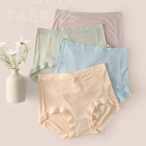 모달 노라인 여성팬티 빅사이즈 하이웨스트 팬티 4P